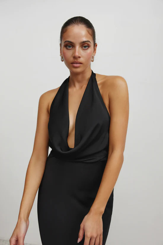 Hire Lexi Clothing Polaris Black Dress.