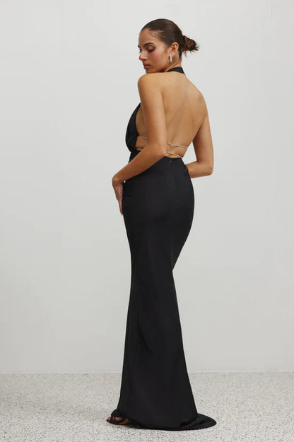 Hire Lexi Clothing Polaris Black Dress.