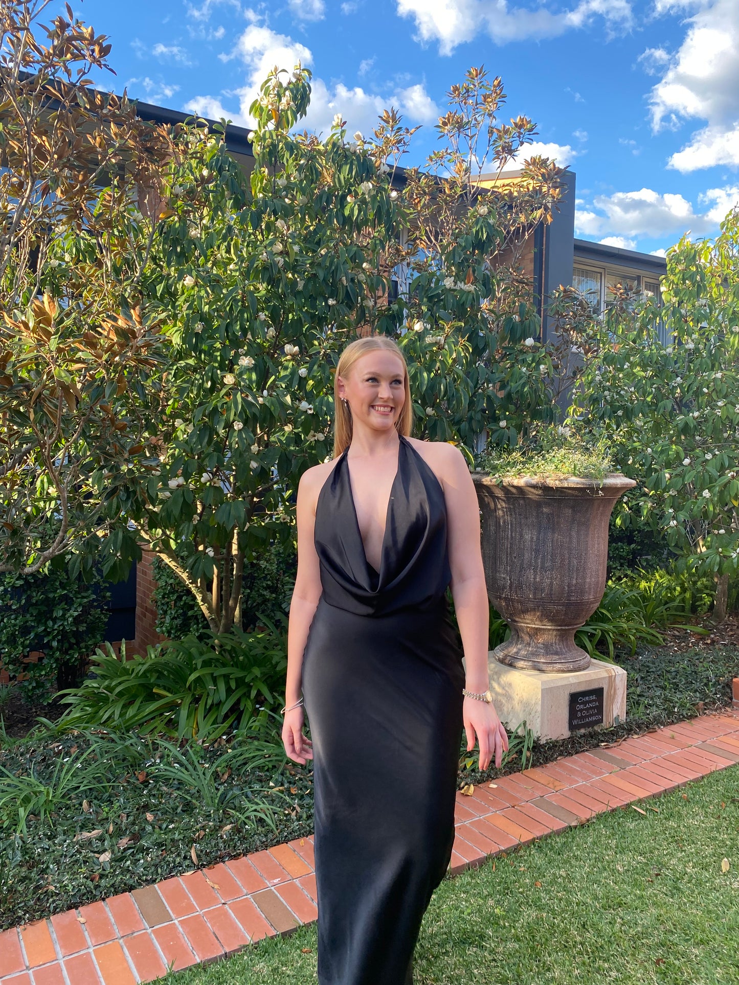 Hire Lexi Clothing Polaris Black Dress.