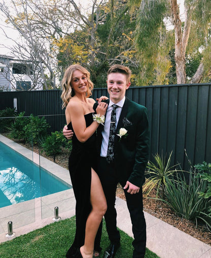 Alexis Black Velvet Dress