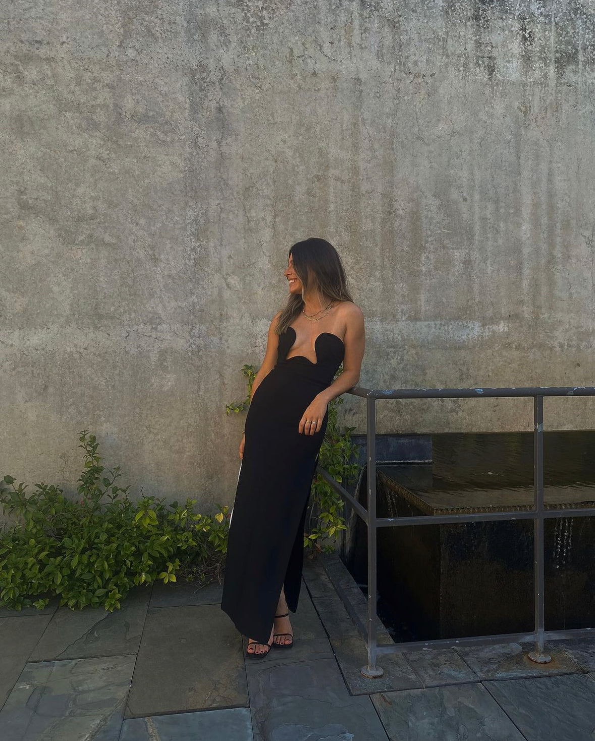 Hire Maison Femalien Lea Black Dress.