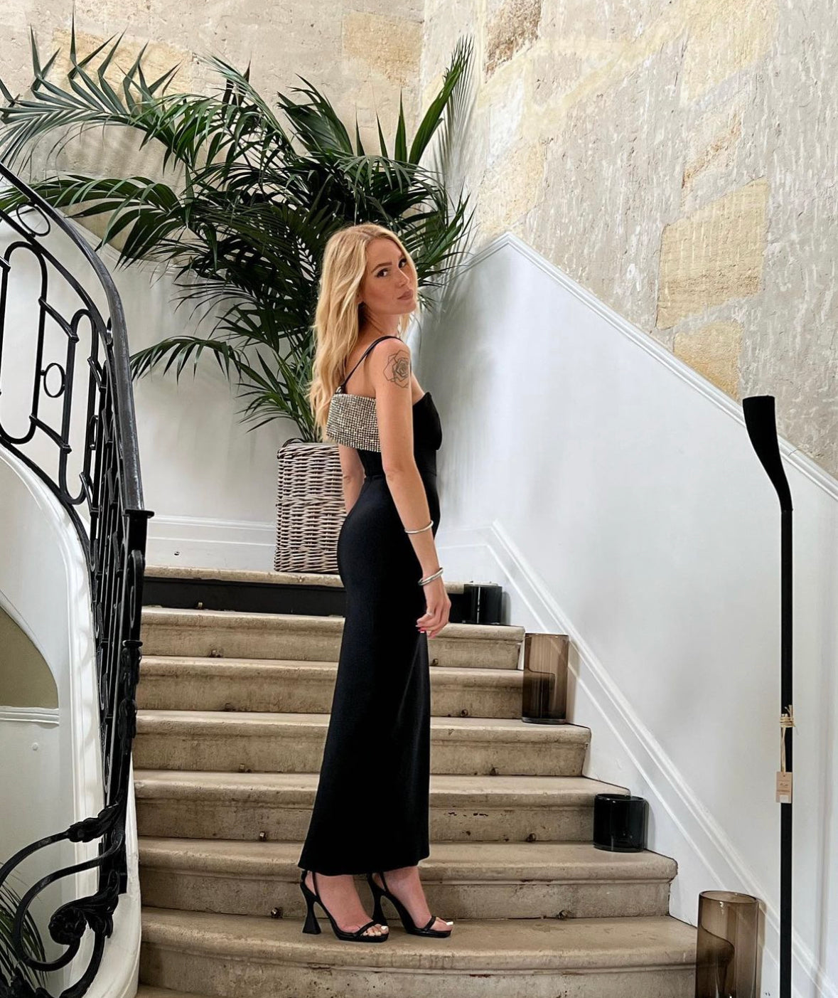 Hire Maison Femalien Lea Black Dress.