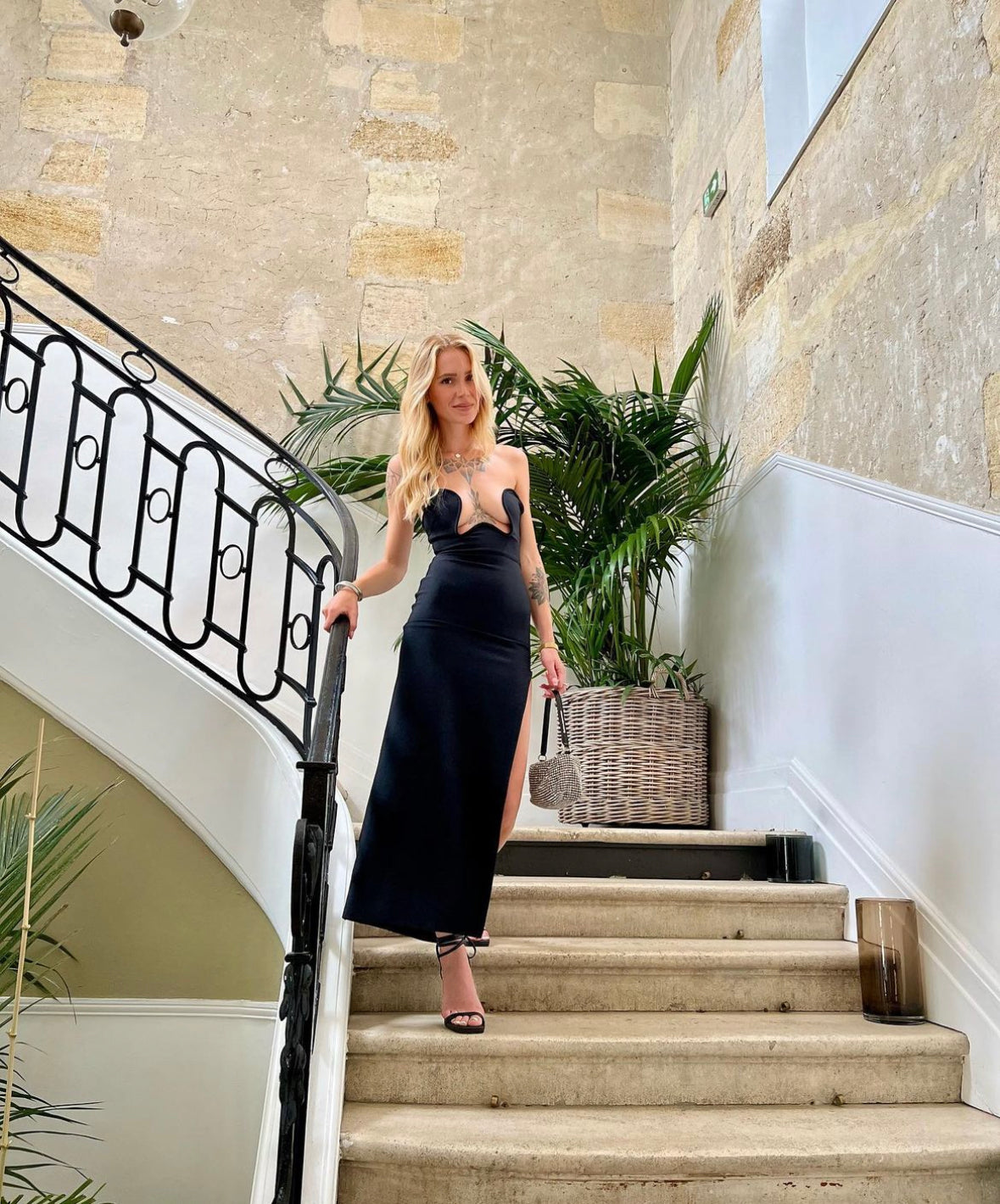 Hire Maison Femalien Lea Black Dress.