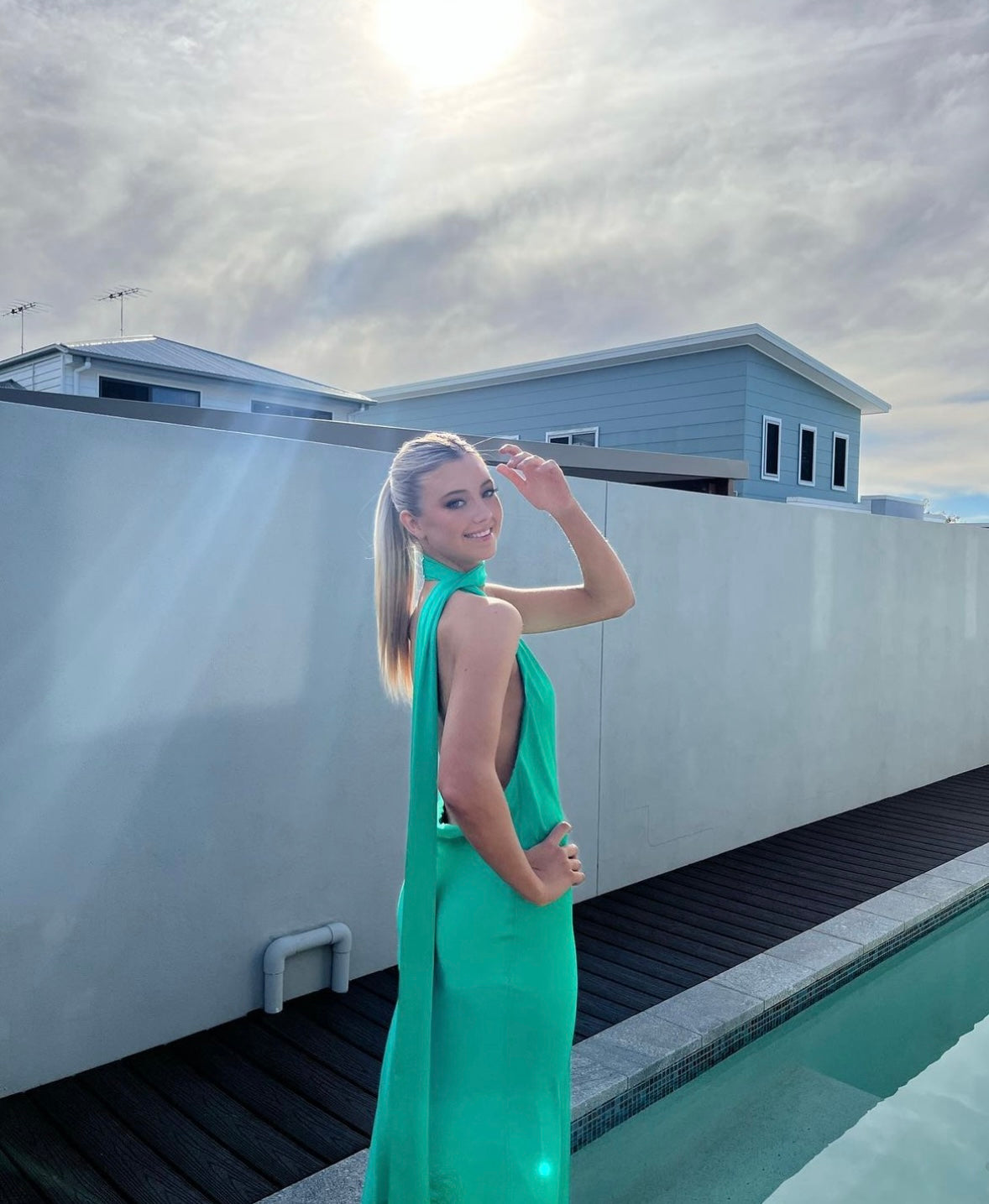 Hire Rat & Boa Azzara Chartreuse Dress.
