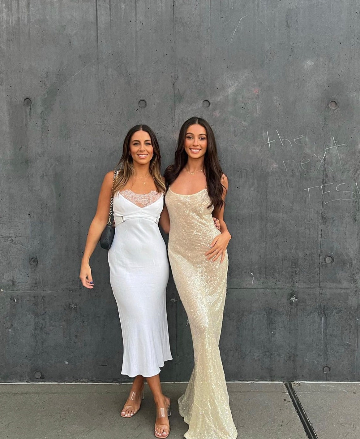 Hire Rat & Boa Olympia Sequin Ivory Dress.