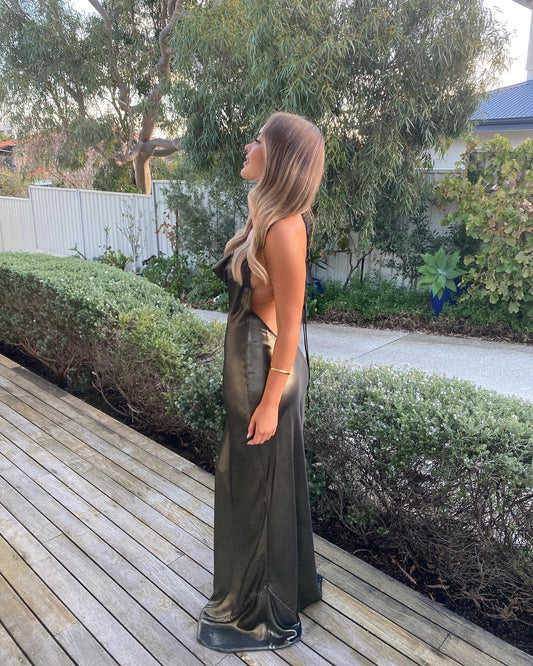 Hire Rat & Boa Venus Gold Dress.