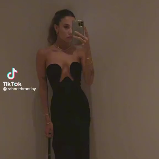 Hire Maison Femalien Lea Black Dress.