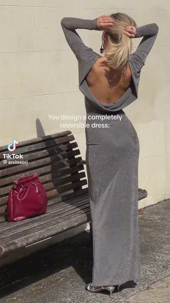 Hire Arcina Ori Jen Cool Grey Dress.