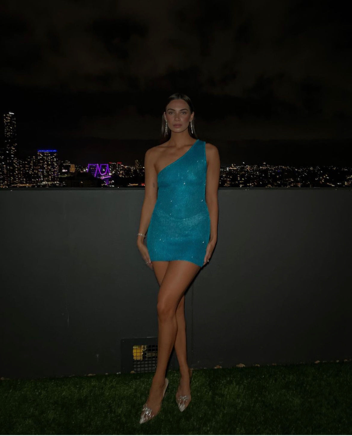 Hire Asta Resort Sofia Saphire Sequin Dress.