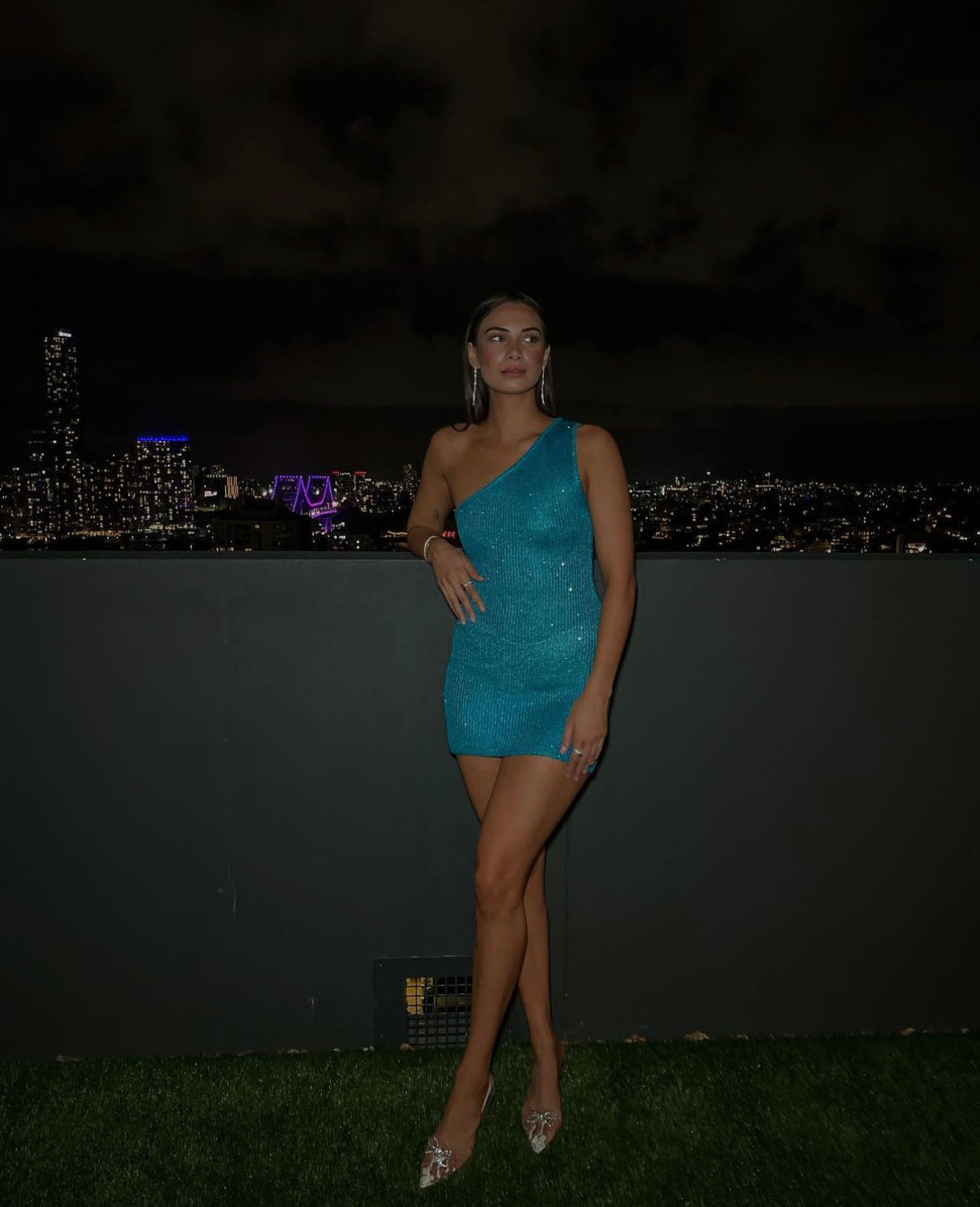 Hire Asta Resort Sofia Saphire Sequin Dress.