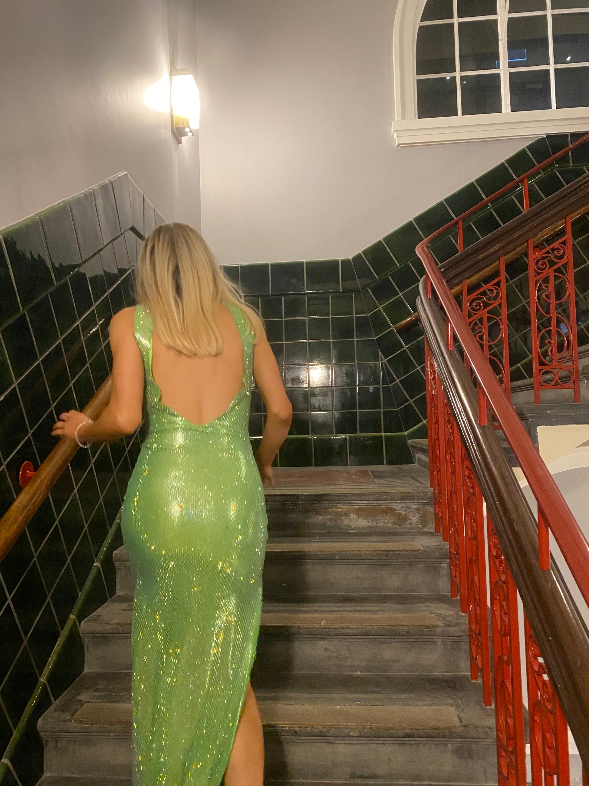 Hire By Cait Bella Lime Dress.