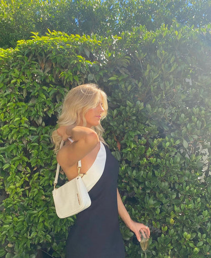 Hire De La Vali Evita Black White Dress.
