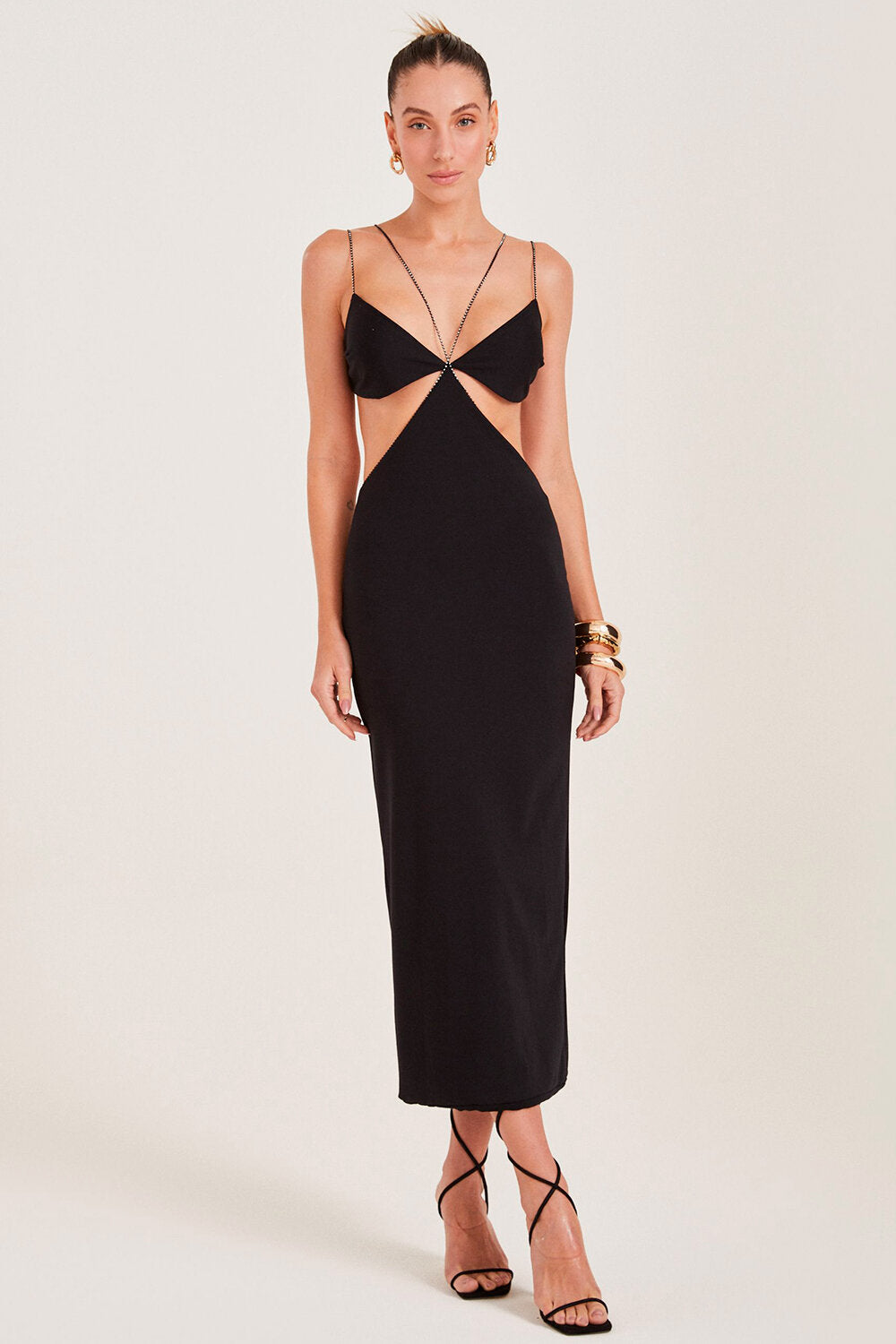 Hire Exclusive Henri Black Dress.