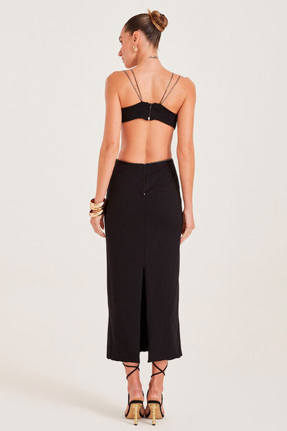 Hire Exclusive Henri Black Dress.