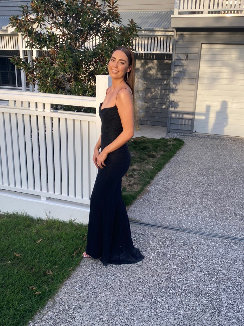 Hire Lia Stublla Saskia Black Dress.