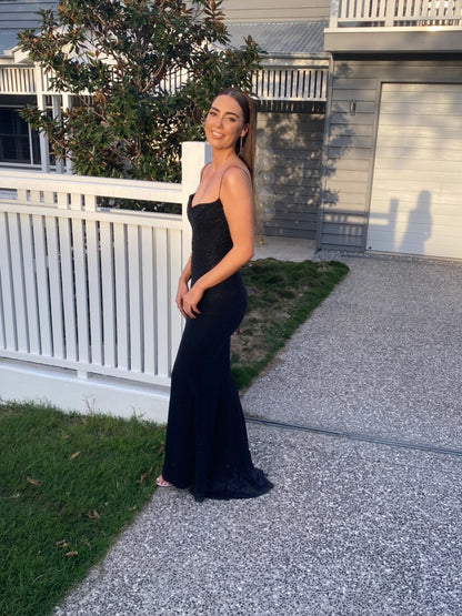 Hire Lia Stublla Saskia Black Dress.