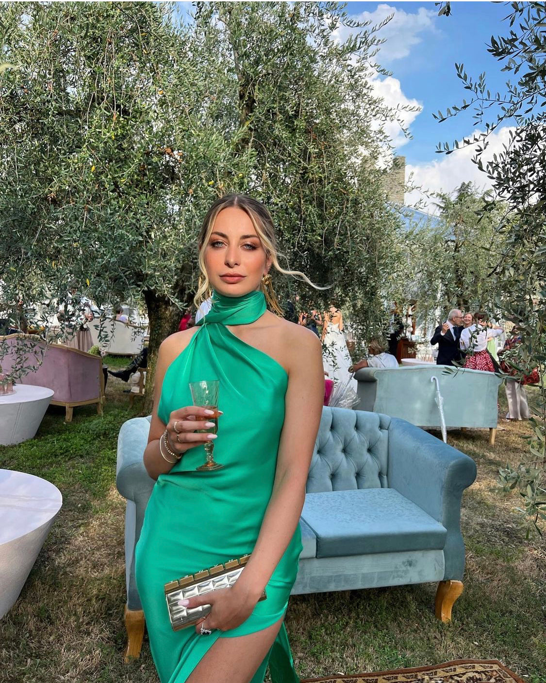 Hire Rat & Boa Azzara Chartreuse Dress.